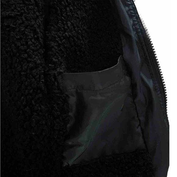 Volcom Women’s Quilted Jacket Sherpa Fleece Lined Black Medium M - Picture 3 of 12